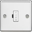 Knightsbridge MLA CL6PC 13A Fused Spur Unit - Rounded Edge Polished Chrome - Knightsbridge MLA - Falcon Electrical UK