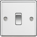 Knightsbridge MLA CL834PC 20A 1G DP Switch - Rounded Edge Polished Chrome - Knightsbridge MLA - Falcon Electrical UK