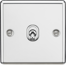 Knightsbridge MLA CLTOG12PC 10AX 1G Intermediate Toggle Switch - Rounded Edge Polished Chrome - Knightsbridge MLA - Falcon Electrical UK