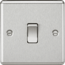 Knightsbridge MLA CL834BC 20A 1G DP Switch - Rounded Edge Brushed Chrome - Knightsbridge MLA - Falcon Electrical UK