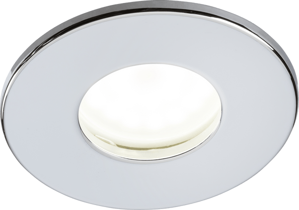 Knightsbridge MLA VFCFIPC 230V IP65 Fixed GU10 Fire-Rated Downlight - Chrome - Knightsbridge MLA - Falcon Electrical UK