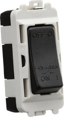 Knightsbridge MLA GDM020MB 10A Fan Isolator Module - Matt Black - Knightsbridge MLA - Falcon Electrical UK