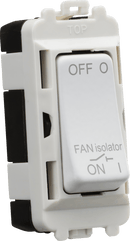 Knightsbridge MLA GDM020MW 10A Fan Isolator Module - Matt White - Knightsbridge MLA - Falcon Electrical UK