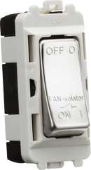 Knightsbridge MLA GDM020PC 10A Fan Isolator Module - Polished Chrome - Knightsbridge MLA - Falcon Electrical UK