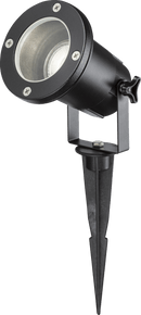 Knightsbridge MLA GUSPBK 230V IP65 GU10 Ground Spike - Black - Knightsbridge MLA - Falcon Electrical UK
