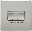 Knightsbridge MLA SF1100BC Screwless 10AX 3 Pole Fan Isolator Switch - Brushed Chrome - Knightsbridge MLA - Falcon Electrical UK