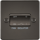 Knightsbridge MLA FP1100GM Flat Plate 10AX 3 Pole Fan Isolator Switch - Gunmetal - Knightsbridge MLA - Falcon Electrical UK