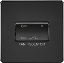 Knightsbridge MLA SF1100MBB Screwless 10AX 3 pole Fan Isolator Switch - Matt Black - Knightsbridge MLA - Falcon Electrical UK