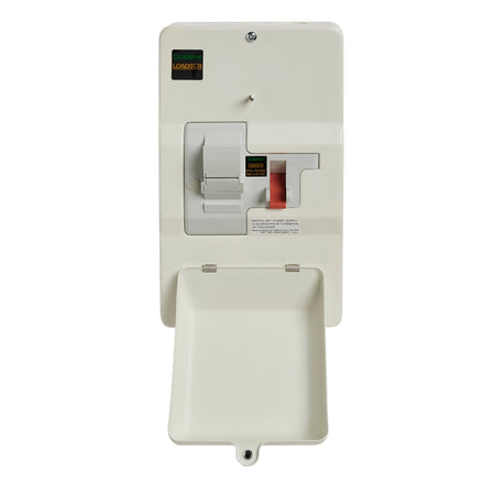 Crabtree 19M100DSF 100A DP, Metal Enclosed, Domestic Switch Fuse with 100A Fuse Fitted - Crabtree - Falcon Electrical UK