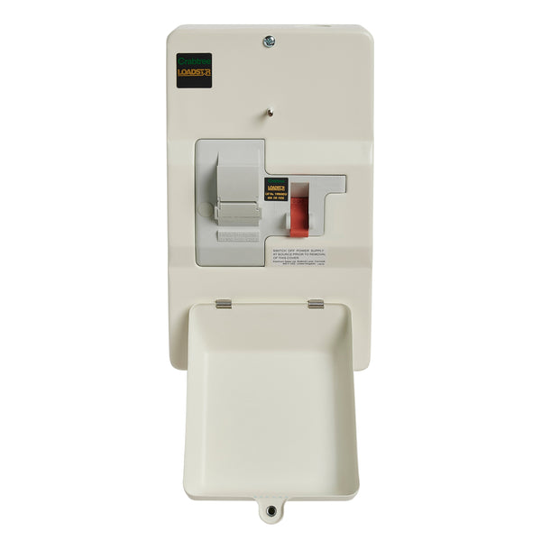 Crabtree 19M80DSF 100A DP, Metal Enclosed, Domestic Switch Fuse with 80A Fuse Fitted - Crabtree - Falcon Electrical UK