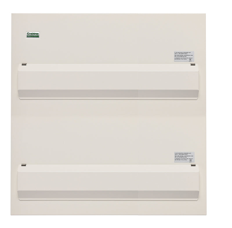 Crabtree 530-DFLA Consumer Unit Flush Lid Assembly, 30 Module - Crabtree - Falcon Electrical UK