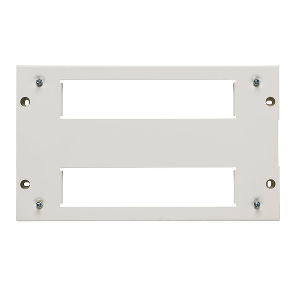 Crabtree MNSPE6670-5NR Metal Pattress 20-21 Module 438mm East-West Entry - Crabtree - Falcon Electrical UK