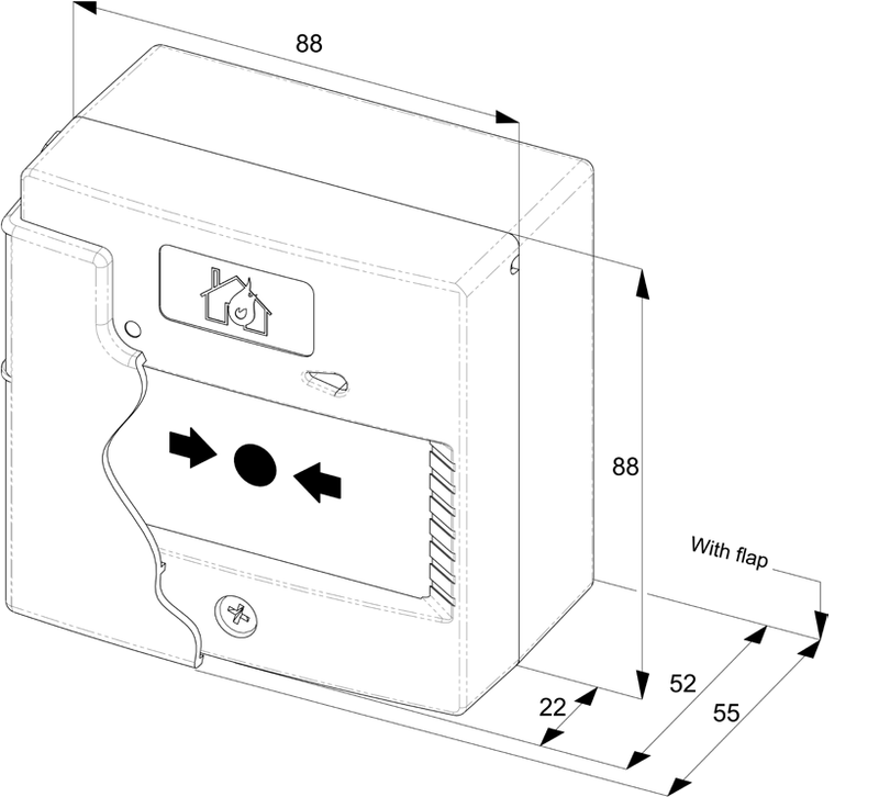 Fike 403-0006 Sita Manual Call Point Including cover - Fike - Falcon Electrical UK