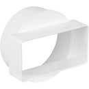 Short to Round Rectangular Adaptor 100mm to 110mm x 54mm (Female)