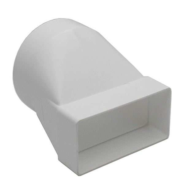 Short to Round Rectangular Adaptor 100mm to 110mm x 54mm (Male) - Manrose - Falcon Electrical UK