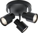 Knightsbridge MLA CSP2MB 230V GU10 Triple Spotlight - Matt Black - Knightsbridge MLA - Falcon Electrical UK