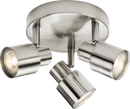 Knightsbridge MLA CSP2BC 230V GU10 Triple Spotlight - Brushed Chrome - Knightsbridge MLA - Falcon Electrical UK