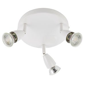 Saxby Amalfi Adjustable Spot Light, 3LT, 50W (43283) - Saxby - Falcon Electrical UK