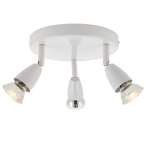 Saxby Amalfi Adjustable Spot Light, 3LT, 50W (43283) - Saxby - Falcon Electrical UK