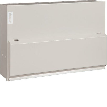Hager VML112SPD 12 Way Main Switch Consumer Unit w- Type 2 SPD - Hager - Falcon Electrical UK