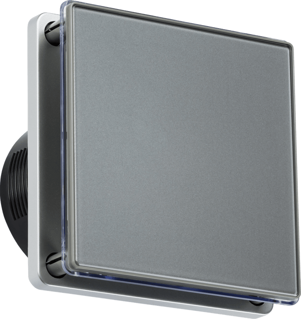 Knightsbridge MLA EX006T 100mm/4 inch LED Backlit Extractor Fan with Overrun Timer - Grey - Knightsbridge MLA - Falcon Electrical UK