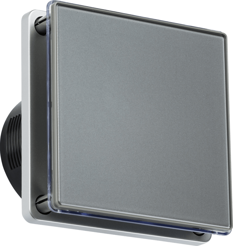 Knightsbridge MLA EX006T 100mm/4 inch LED Backlit Extractor Fan with Overrun Timer - Grey - Knightsbridge MLA - Falcon Electrical UK