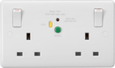 Knightsbridge MLA CU9RCD 13A 2G DP RCD Switched Socket - 30mA (Type A) - Knightsbridge MLA - Falcon Electrical UK