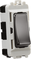Knightsbridge MLA GDM002BN 20AX DP grid module - black nickel - Knightsbridge MLA - Falcon Electrical UK