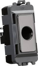 Knightsbridge MLA GDM012BN Flex outlet module (up to 10mm) - black nickel - Knightsbridge MLA - Falcon Electrical UK