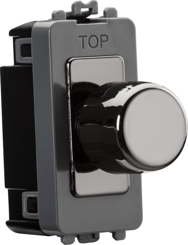 Knightsbridge MLA GDM022BN 6A 1G 2-way Dummy Dimmer Module - black nickel - Knightsbridge MLA - Falcon Electrical UK