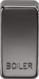 Knightsbridge MLA GDBOILBN Switch cover "marked BOILER" - black nickel - Knightsbridge MLA - Falcon Electrical UK