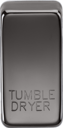 Knightsbridge MLA GDDRYBN Switch cover "marked TUMBLE DRYER" - black nickel - Knightsbridge MLA - Falcon Electrical UK