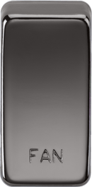 Knightsbridge MLA GDFANBN Switch cover "marked FAN" - black nickel - Knightsbridge MLA - Falcon Electrical UK