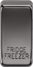 Knightsbridge MLA GDFRIDBN Switch cover "marked FRIDGE FREEZER" - black nickel - Knightsbridge MLA - Falcon Electrical UK