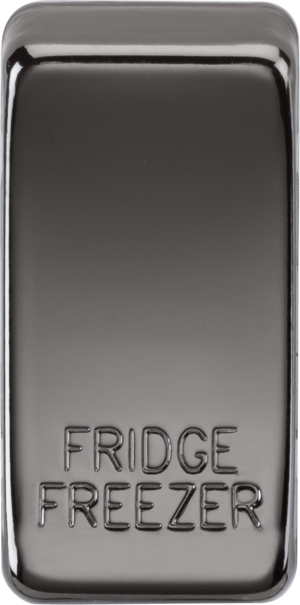 Knightsbridge MLA GDFRIDBN Switch cover "marked FRIDGE FREEZER" - black nickel - Knightsbridge MLA - Falcon Electrical UK