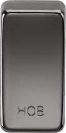 Knightsbridge MLA GDHOBBN Switch cover "marked HOB" - black nickel - Knightsbridge MLA - Falcon Electrical UK