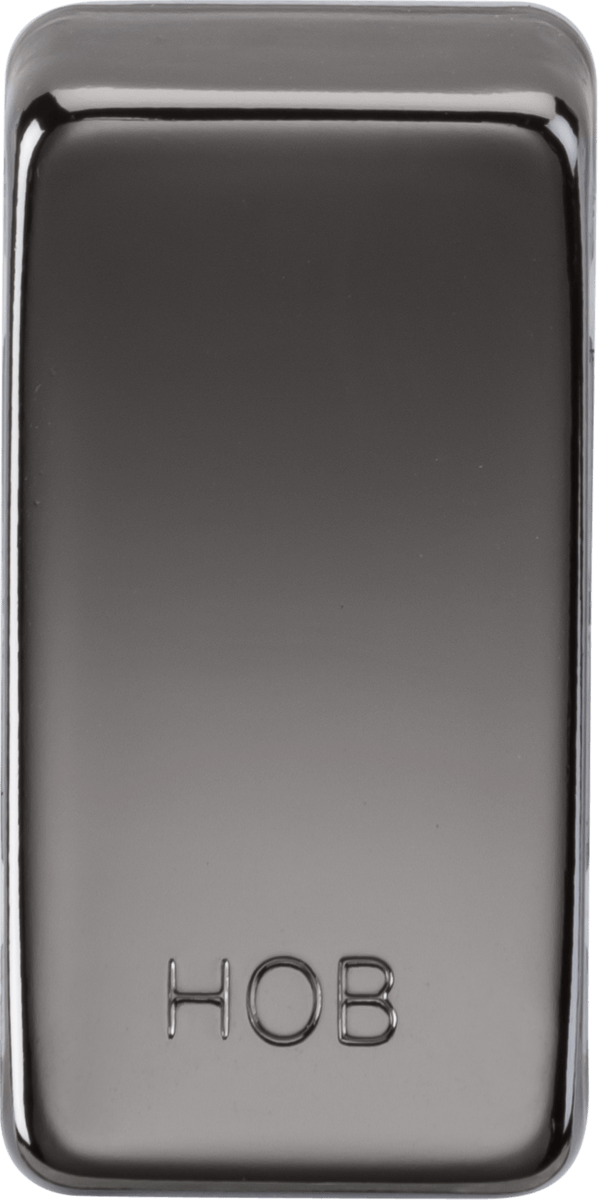 Knightsbridge MLA GDHOBBN Switch cover "marked HOB" - black nickel - Knightsbridge MLA - Falcon Electrical UK