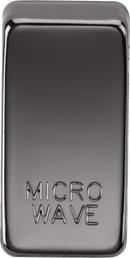 Knightsbridge MLA GDMICROBN Switch cover "marked MICROWAVE" - black nickel - Knightsbridge MLA - Falcon Electrical UK