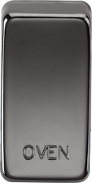 Knightsbridge MLA GDOVENBN Switch cover "marked OVEN" - black nickel - Knightsbridge MLA - Falcon Electrical UK
