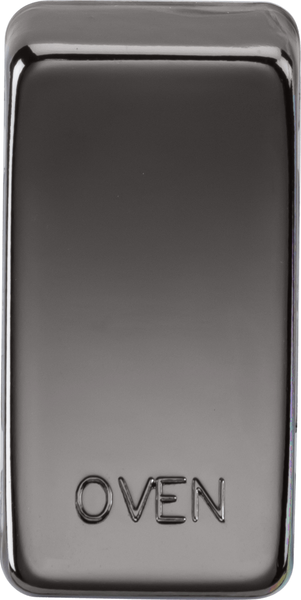 Knightsbridge MLA GDOVENBN Switch cover "marked OVEN" - black nickel - Knightsbridge MLA - Falcon Electrical UK