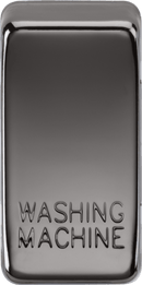 Knightsbridge MLA GDWASHBN Switch cover "marked WASHING MACHINE" - black nickel - Knightsbridge MLA - Falcon Electrical UK