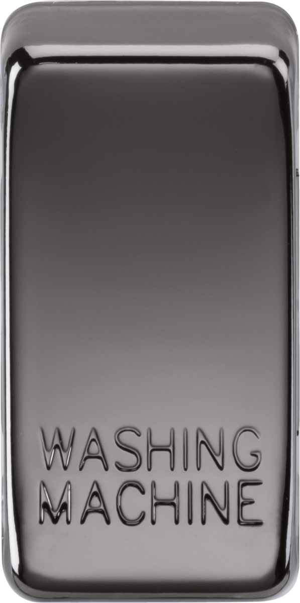 Knightsbridge MLA GDWASHBN Switch cover "marked WASHING MACHINE" - black nickel - Knightsbridge MLA - Falcon Electrical UK