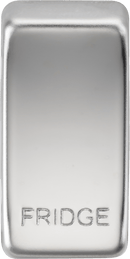 Knightsbridge MLA GDFRIDGEPC Switch cover "marked FRIDGE" - polished chrome - Knightsbridge MLA - Falcon Electrical UK