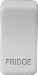 Knightsbridge MLA GDFRIDGEMW Switch cover "marked FRIDGE" - matt white - Knightsbridge MLA - Falcon Electrical UK