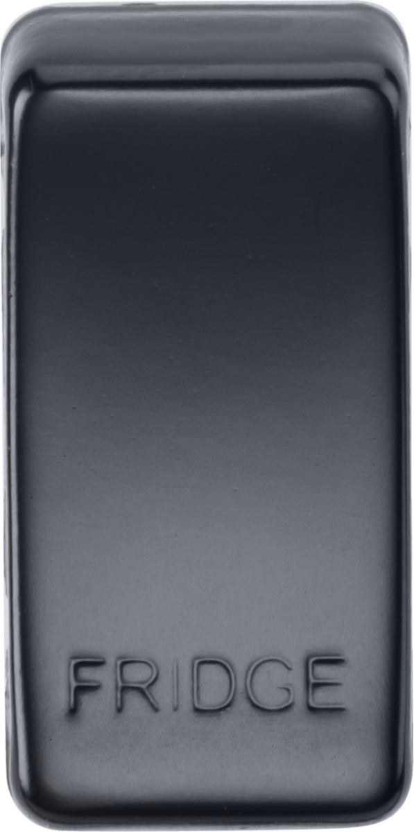 Knightsbridge MLA GDFRIDGEMB Switch cover "marked FRIDGE" - matt black - Knightsbridge MLA - Falcon Electrical UK