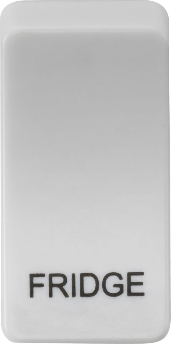 Knightsbridge MLA GDFRIDGEU Switch cover "marked FRIDGE" - white - Knightsbridge MLA - Falcon Electrical UK