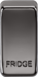 Knightsbridge MLA GDFRIDGEBN Switch cover "marked FRIDGE" - black nickel - Knightsbridge MLA - Falcon Electrical UK
