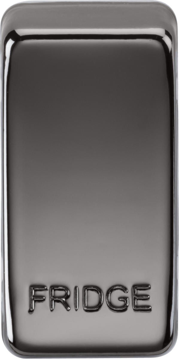 Knightsbridge MLA GDFRIDGEBN Switch cover "marked FRIDGE" - black nickel - Knightsbridge MLA - Falcon Electrical UK