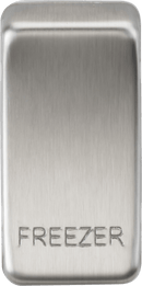 Knightsbridge MLA GDFREEZERBC Switch cover "marked FREEZER" - brushed chrome - Knightsbridge MLA - Falcon Electrical UK