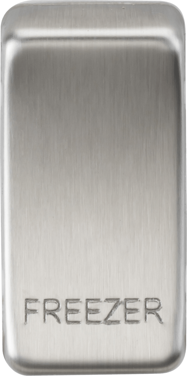 Knightsbridge MLA GDFREEZERBC Switch cover "marked FREEZER" - brushed chrome - Knightsbridge MLA - Falcon Electrical UK